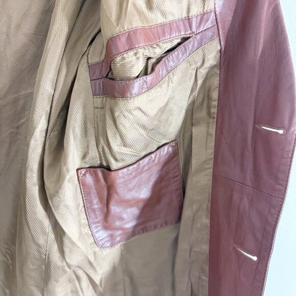 Vintage Remy Leather Brown Leather Jacket Men's Size 40 Button Up Made in USA - Picture 6 of 7